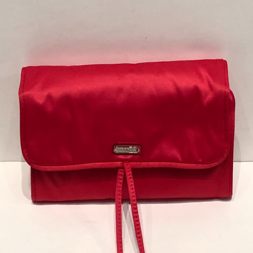 Coach Pink Travel Toiletry Bag w Wrap Closure - Picture 7 of 10